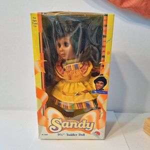 Sandy Yla Eason Olmec Baby Doll 9 1/2” African American Black Vintage 1991